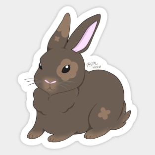 Cute Brown Bunny Sticker